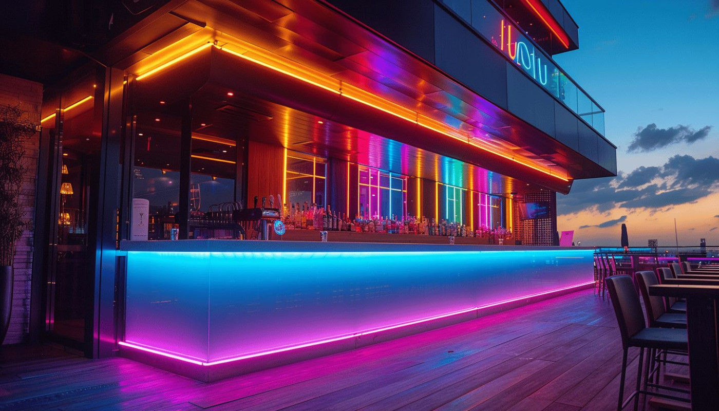 Comment les néons LED transforment l'ambiance des bars et restaurants
